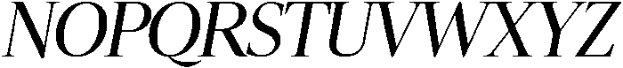 Regular Italic otf (400) Font UPPERCASE