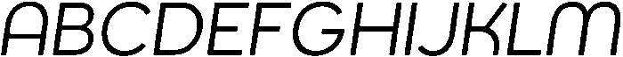 Regular Italic otf (400) Font UPPERCASE
