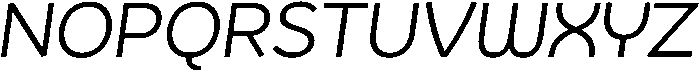 Regular Italic otf (400) Font UPPERCASE