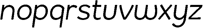 Regular Italic otf (400) Font LOWERCASE