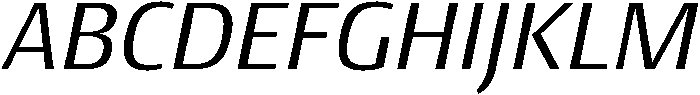 Regular Italic otf (400) Font UPPERCASE