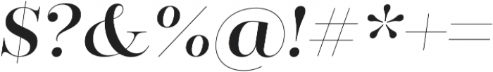 Regular Italic otf (400) Font OTHER CHARS