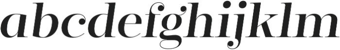 Regular Italic otf (400) Font LOWERCASE