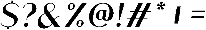Regular Italic ttf (400) Font OTHER CHARS