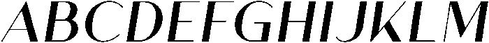 Regular Italic ttf (400) Font UPPERCASE