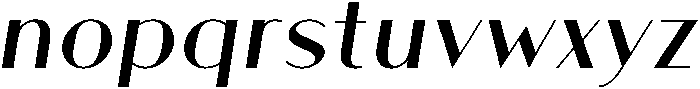 Regular Italic ttf (400) Font LOWERCASE
