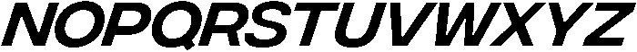 Regular Oblique otf (400) Font UPPERCASE