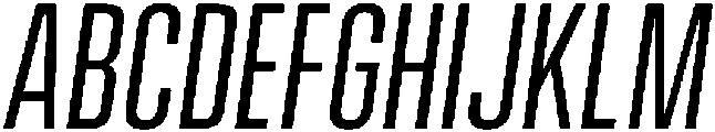 Regular Oblique otf (400) Font UPPERCASE