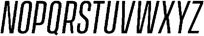 Regular Oblique otf (400) Font UPPERCASE