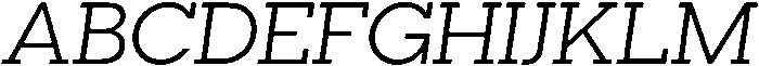 Regular Oblique otf (400) Font UPPERCASE
