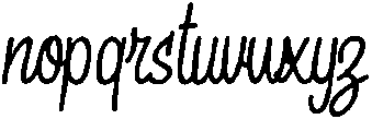 Regular Oblique otf (400) Font LOWERCASE
