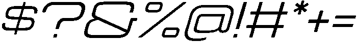 Regular Oblique otf (400) Font OTHER CHARS