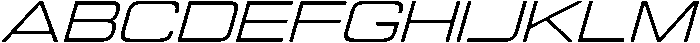 Regular Oblique otf (400) Font UPPERCASE