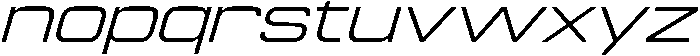 Regular Oblique otf (400) Font LOWERCASE
