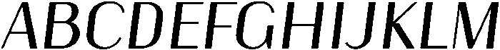 Regular Oblique otf (400) Font UPPERCASE