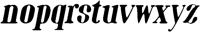 Regular Oblique otf (400) Font LOWERCASE