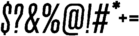 Regular Oblique otf (400) Font OTHER CHARS