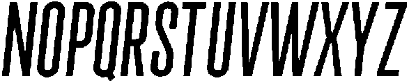 Regular Oblique otf (400) Font UPPERCASE