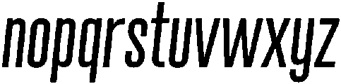 Regular Oblique otf (400) Font LOWERCASE