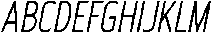 Regular Oblique otf (400) Font UPPERCASE