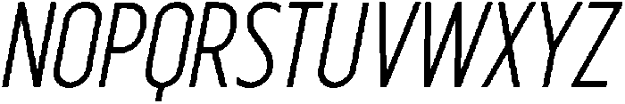 Regular Oblique otf (400) Font UPPERCASE