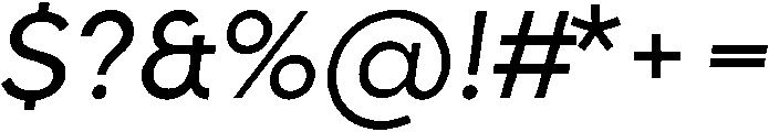 Regular Oblique otf (400) Font OTHER CHARS