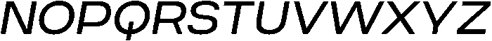 Regular Oblique otf (400) Font UPPERCASE