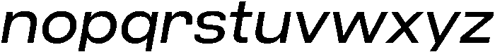 Regular Oblique otf (400) Font LOWERCASE