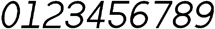 Regular Oblique otf (400) Font OTHER CHARS