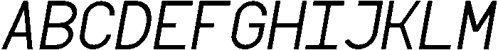 Regular Oblique otf (400) Font UPPERCASE