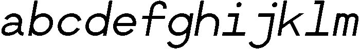 Regular Oblique otf (400) FONT