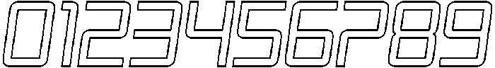 Regular-Outline-Italic otf (400) Font OTHER CHARS