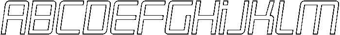 Regular-Outline-Italic otf (400) FONT