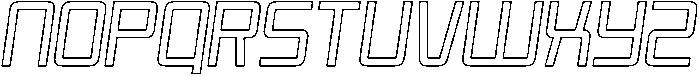 Regular-Outline-Italic otf (400) Font LOWERCASE