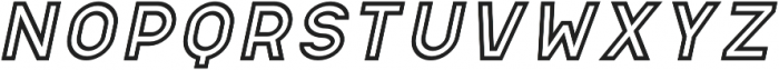 Regular Outline Italic otf (400) Font UPPERCASE