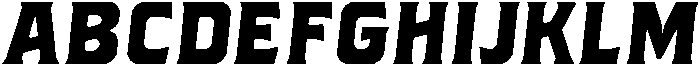 Regular Slanted otf (400) Font UPPERCASE