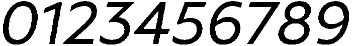 Regular italic otf (400) Font OTHER CHARS