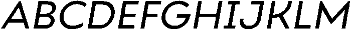 Regular italic otf (400) Font UPPERCASE