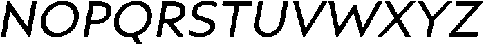 Regular italic otf (400) Font UPPERCASE
