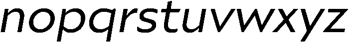 Regular italic otf (400) Font LOWERCASE