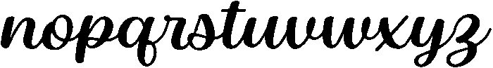 Regular italic otf (400) Font LOWERCASE