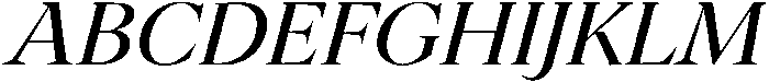 Regular italic otf (400) Font UPPERCASE
