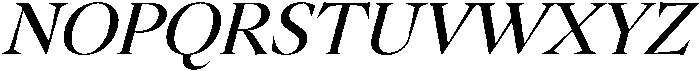 Regular italic otf (400) Font UPPERCASE