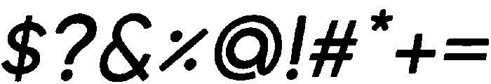 Regular italic otf (400) Font OTHER CHARS