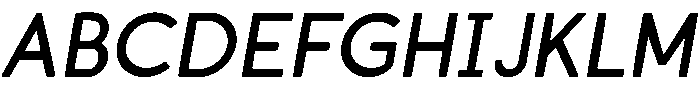 Regular italic otf (400) Font UPPERCASE