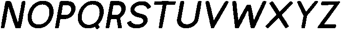 Regular italic otf (400) Font UPPERCASE