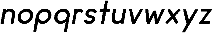 Regular italic otf (400) Font LOWERCASE