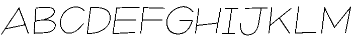 RegularItalic otf (400) Font UPPERCASE