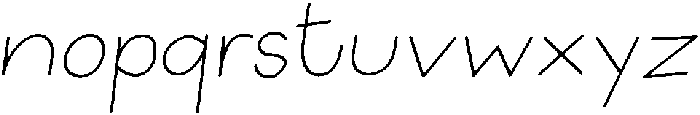 RegularItalic otf (400) Font LOWERCASE