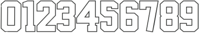 RegularVarsity-Outline otf (400) Font OTHER CHARS